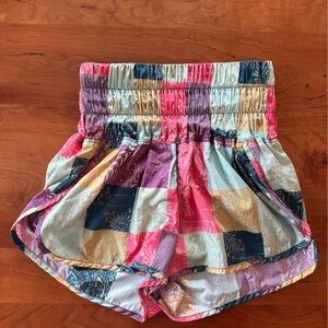 Free People Multicolor High Waist Shorts